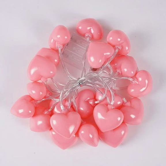 Red Heart String Lights, Valentine Party Decorations Lights with 10 Red Heart, Connectable Romantic Fairy Lights for Wedding Indoor Party Valentine's Day Mother's Day Decor