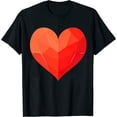thumbnail image 1 of Red Heart Stylish Men's T-Shirt Fashionable Graphic Tee, 1 of 5