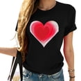 thumbnail image 1 of Red Heart Summer Graphic Tees for Women, Short Sleeve T-Shirts with Cool Prints National Parents' Day Gifts, 1 of 5