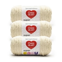 Red Heart® Super Easy™ #6 Super Bulky Acrylic Yarn, Aran 8.8oz/250g 238 Yards (3 Pack)