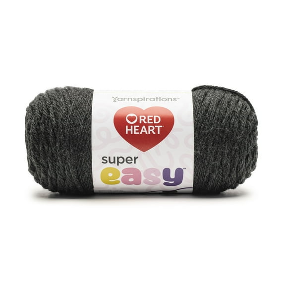 Red Heart® Super Easy™ #6 Super Bulky Acrylic Yarn, Gray Heather 8.8oz/250g 238 Yards
