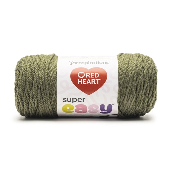 Red Heart® Super Easy™ #6 Super Bulky Acrylic Yarn, Moss 8.8oz/250g 238 Yards