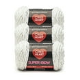 thumbnail image 1 of Red Heart® Super Glow™ #4 Polyester Yarn, Lunar white 1.8oz/50g 50yd (3 Pk), 1 of 4