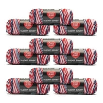 Red Heart® Super Saver® #4 Medium Acrylic Yarn, Americana 5oz/142g, 236 Yards (9 Pack)