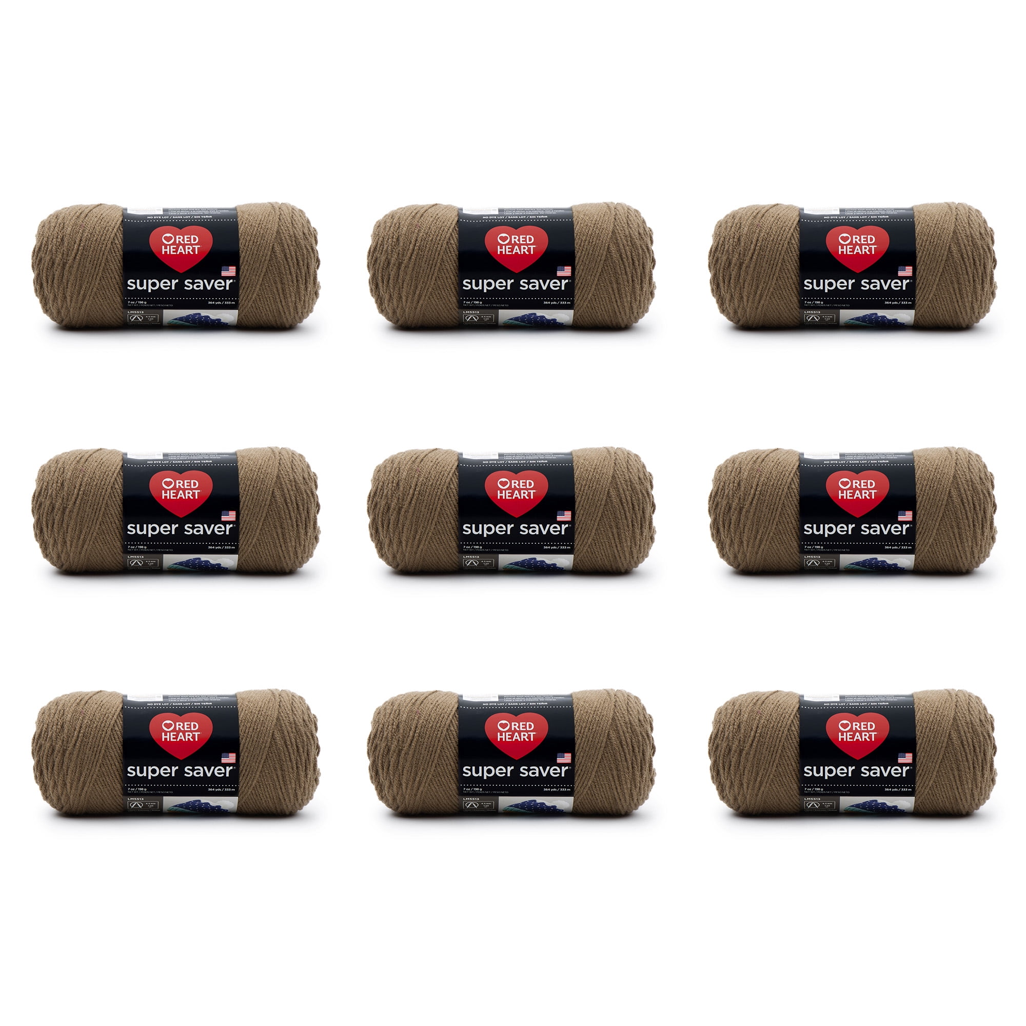 Red Heart Super Saver Color Block Medium Acrylic Multi-Color Yarn, 482 yd (4 Pack), Size: Medium (4)