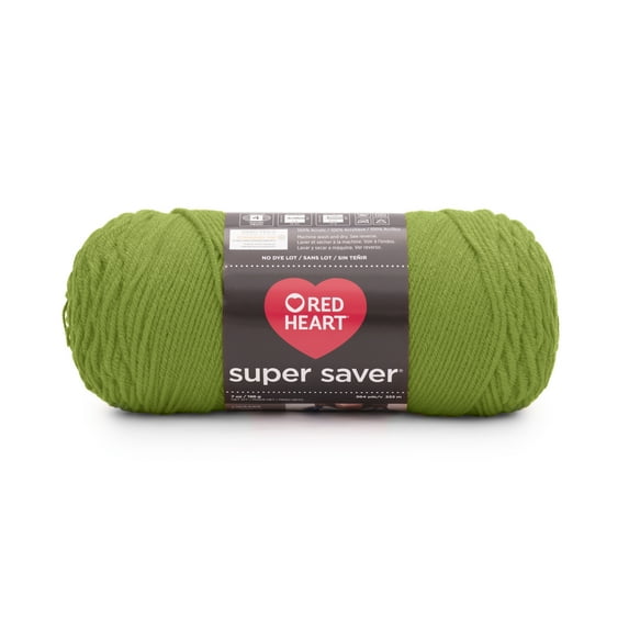 Red Heart® Super Saver® 4 Medium Acrylic Yarn, Citron 7oz/198g, 364 Yards