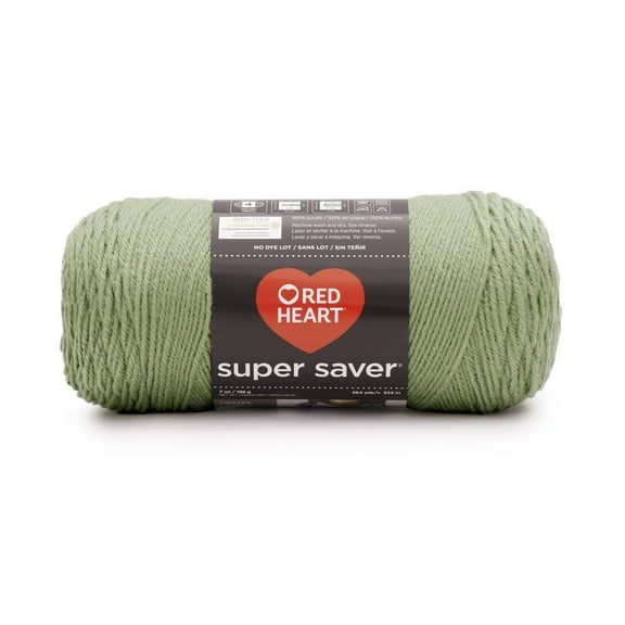 Red Heart® Super Saver® 4 Medium Acrylic Yarn, Frosty Green 7oz/198g, 364 Yards