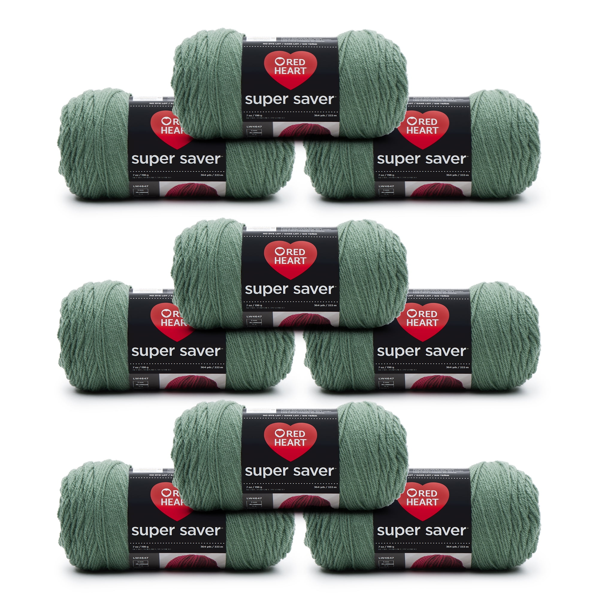  Red Heart with Love Stone Yarn - 3 Pack of 198g/7oz