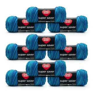 Red Heart Super Saver Metallic 4 Medium Acrylic Yarn, Light Grey 5oz/142g,  255 Yards