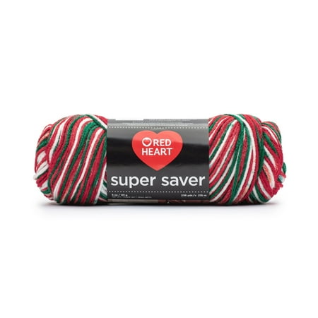 Red Heart® Super Saver® 4 Medium Acrylic Yarn, Mistletoe 5oz/142g, 236 Yards