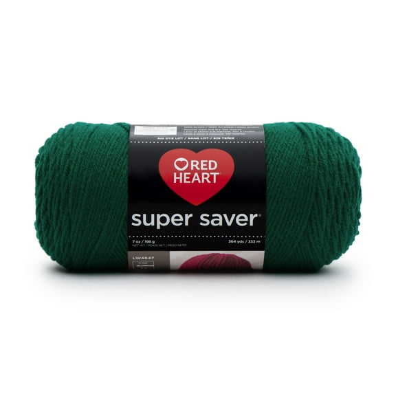 Red Heart® Super Saver™ #4 Worsted Acrylic Yarn, Paddygreen 7oz/198g 364yd