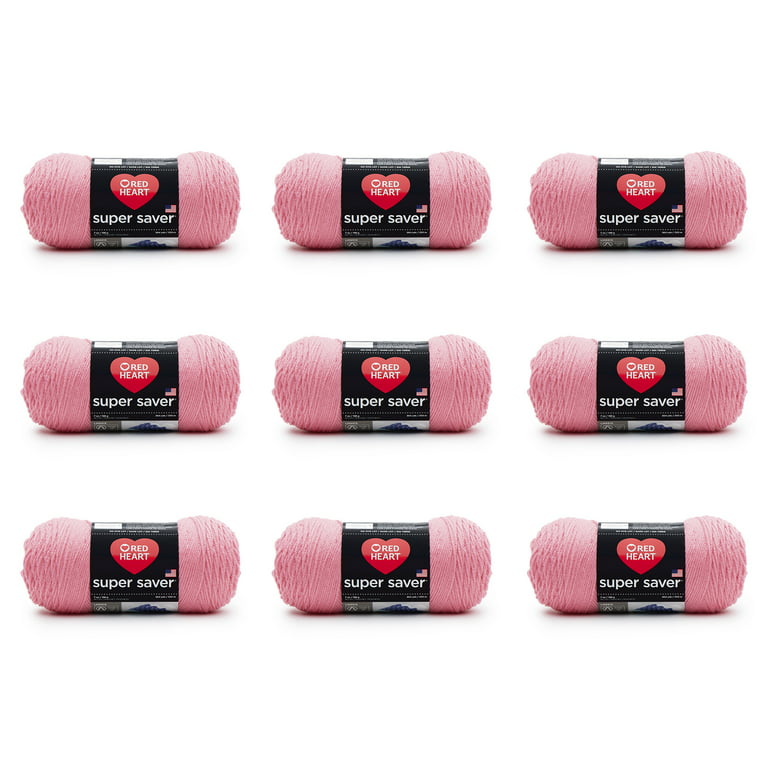 Red Heart® Super Saver® #4 Medium Acrylic Yarn, Perfect Pink 7oz