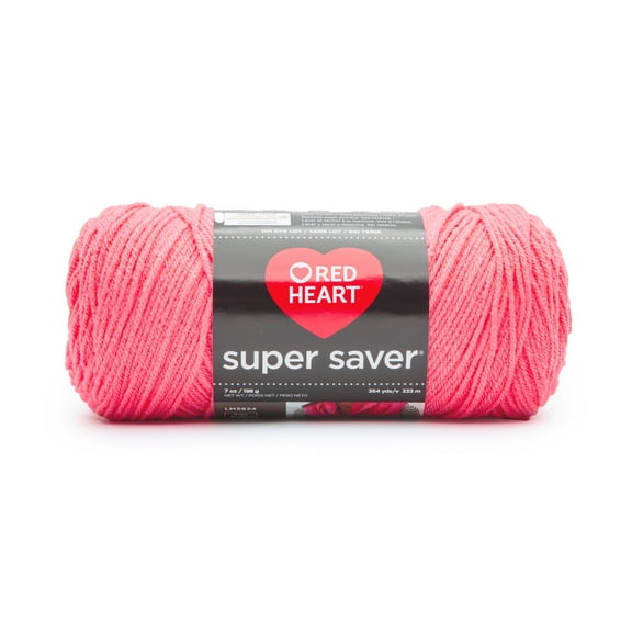 Red Heart® Super Saver® 4 Medium Acrylic Yarn, Persimmon 7oz/198g, 364 Yards