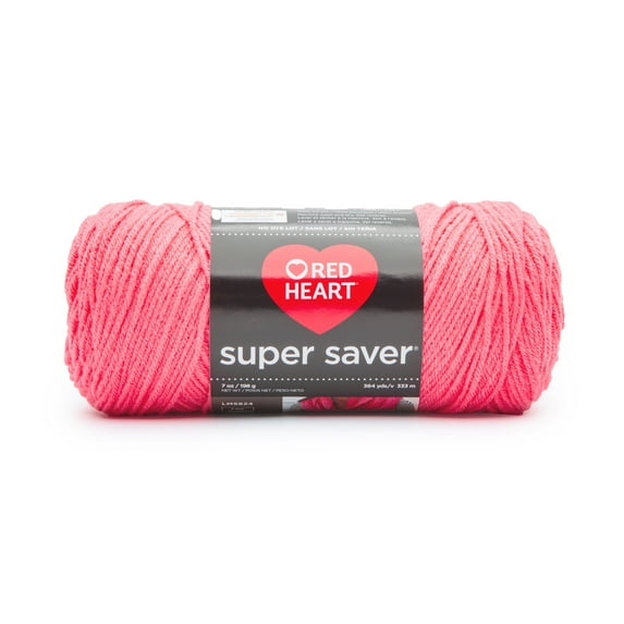 Red Heart® Super Saver® 4 Medium Acrylic Yarn, Persimmon 7oz/198g, 364 Yards