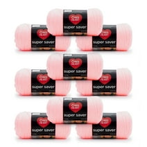 Red Heart® Super Saver® #4 Medium Acrylic Yarn, Petal Pink 7oz/198g, 364 Yards (9 Pack)