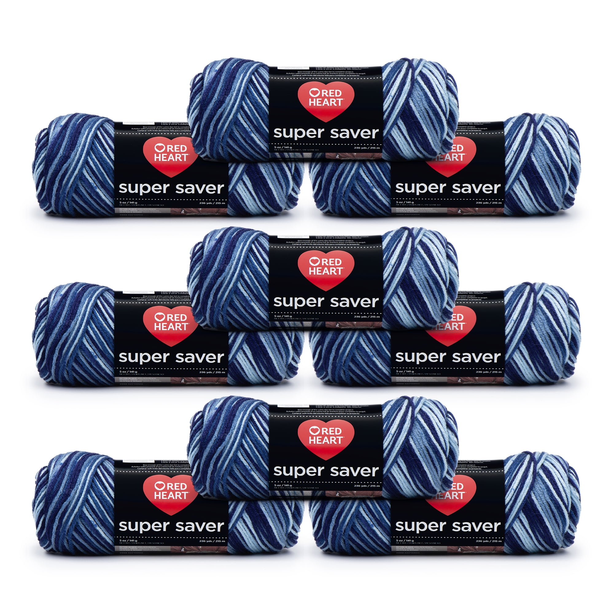 Red Heart® Super Saver® #4 Medium Acrylic Yarn, Shaded Dusk 5oz