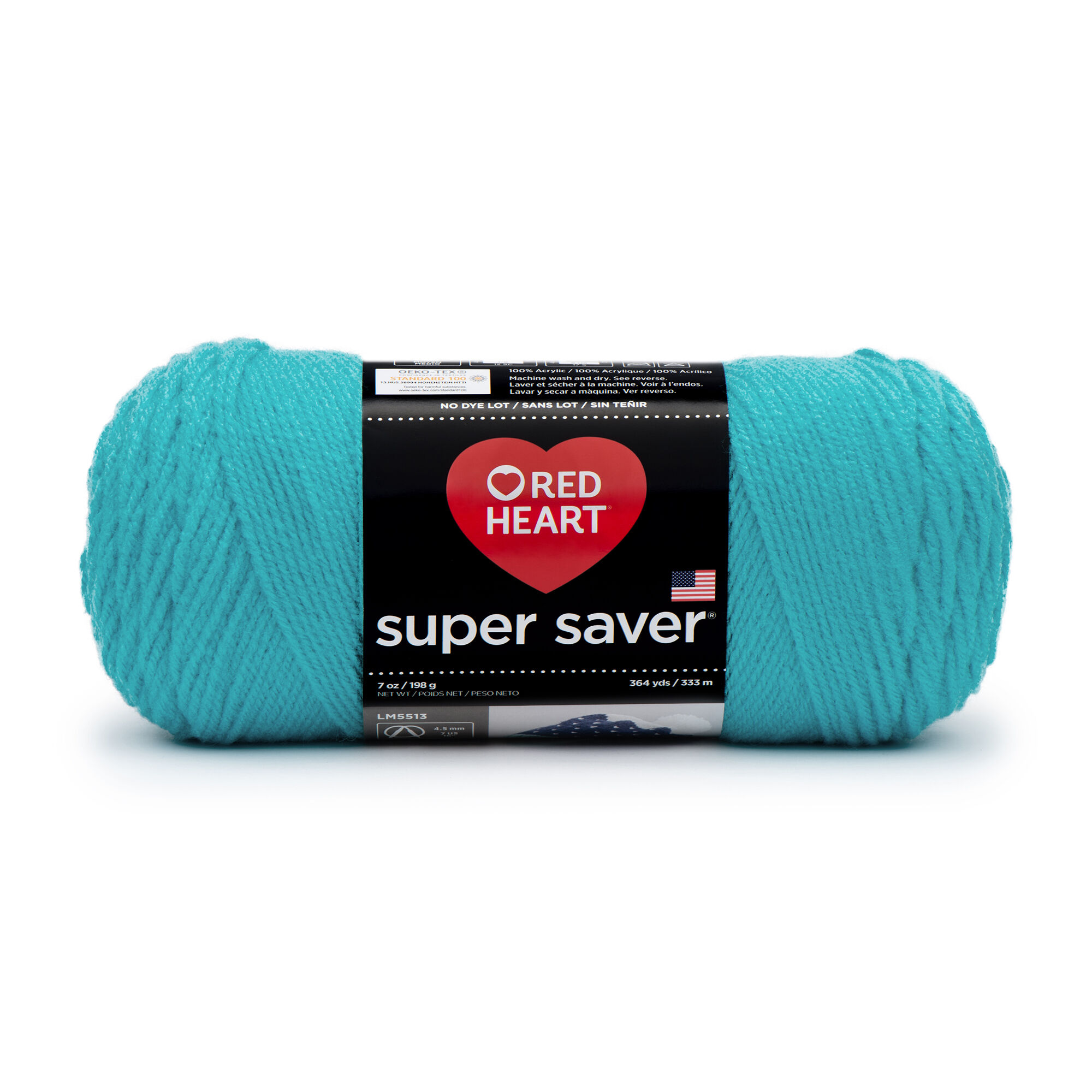 Red Heart® Super Saver® #4 Medium Acrylic Yarn, Turqua 7oz/198g, 364 Yards - image 1 of 15