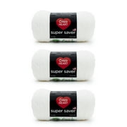 Red Heart® Super Saver® #4 Worsted Acrylic Yarn, White 7oz/198g 364yd (3Pk)