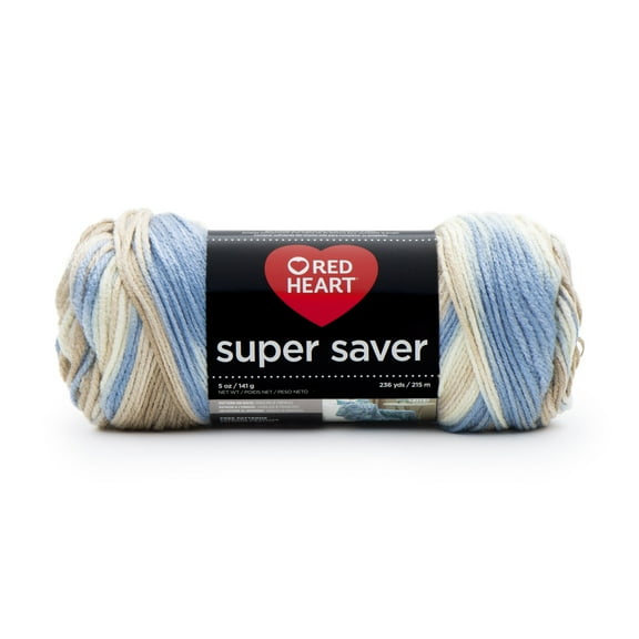 Red Heart® Super Saver™ #4 Worsted Acrylic Yarn, Mirage 5oz/142g 236yd