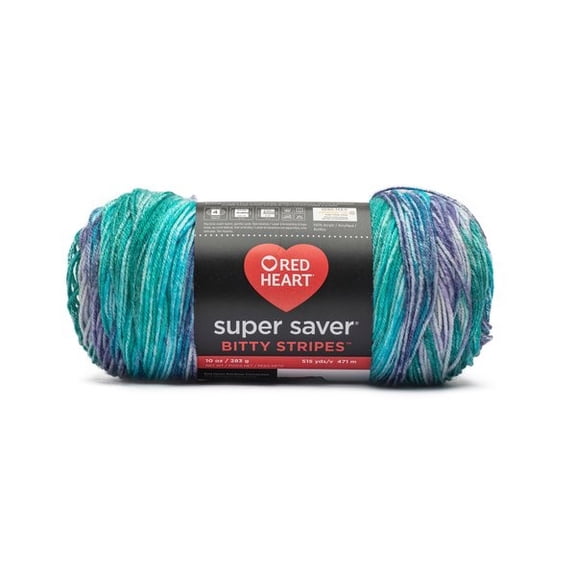 RED HEART SS BITTY STRIPES MERMAID