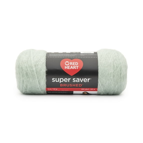 Red Heart Super Saver Brushed Yarn-Teal Pastel