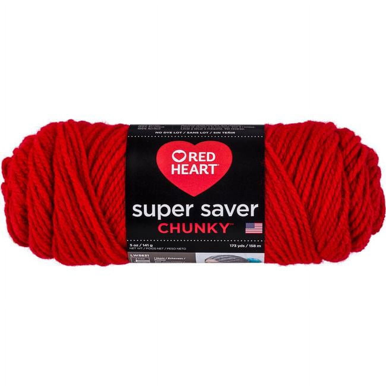 Red Heart Super Saver Chunky YarnCherry Red