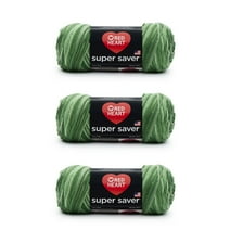 Red Heart Super Saver Green Tones Yarn - 3 Pack of 141g/5oz - Acrylic - 4 Medium (Worsted) - 364 Yards - Knitting/Crochet