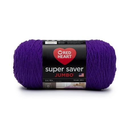 Red Heart® Super Saver® Jumbo #4 Medium Acrylic Yarn, Amethyst 14oz/396g, 744 Yards