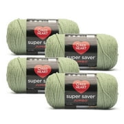 Red Heart® Super Saver® Jumbo #4 Medium Acrylic Yarn, Frosty Green 14oz/396g, 744 Yards (4 Pack)