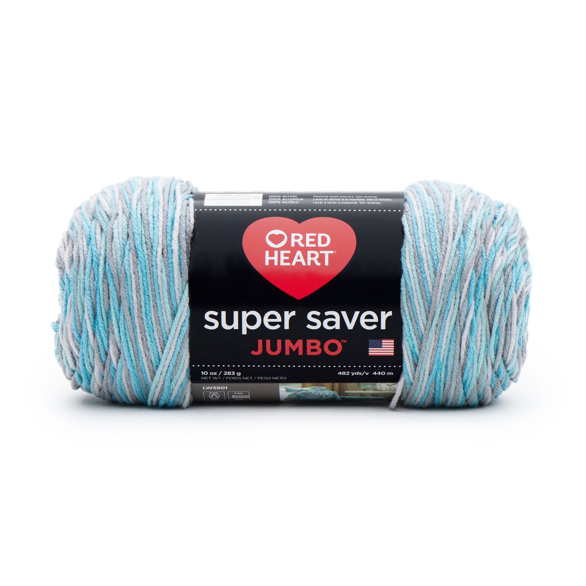 Red Heart® Super Saver® Jumbo 4 Medium Acrylic Yarn, Icelandic 10oz