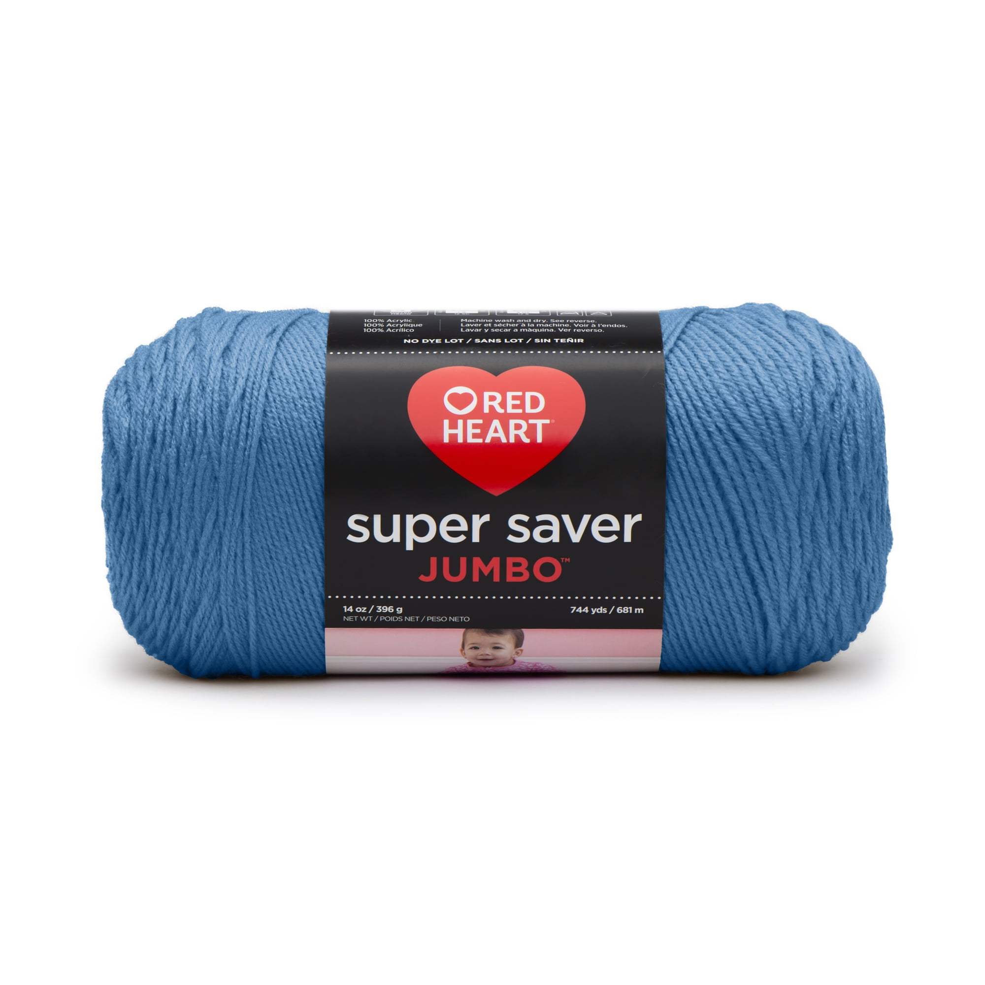 Red Heart Acrylic Yarn Jumbo #4 Medium, Cafe Latte 14oz 396g, 744