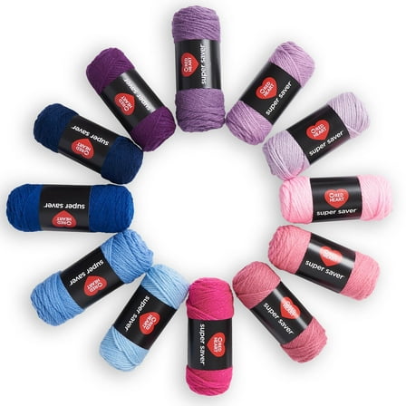 Red Heart® Super Saver® Kit 17oz 100% Acrylic Gradients Yarn, 1020 m (12 Count)