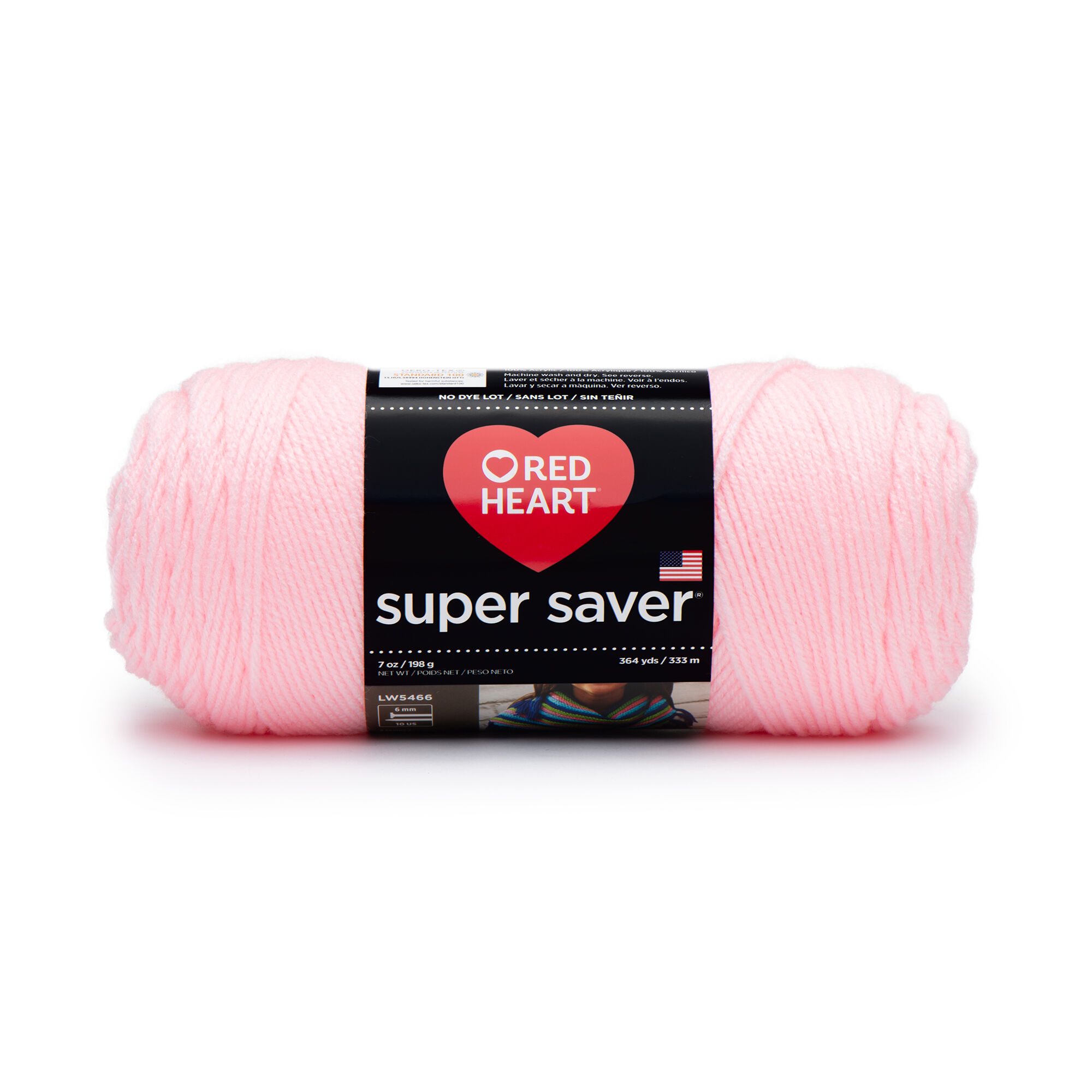 Red Heart Super Saver Medium Acrylic Pink Yarn, 364 yd - image 1 of 17