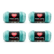 Red Heart Super Saver Ombre 4 Medium Acrylic Yarn, Spearmint 10oz/283g, 482 Yards (4 Pack)