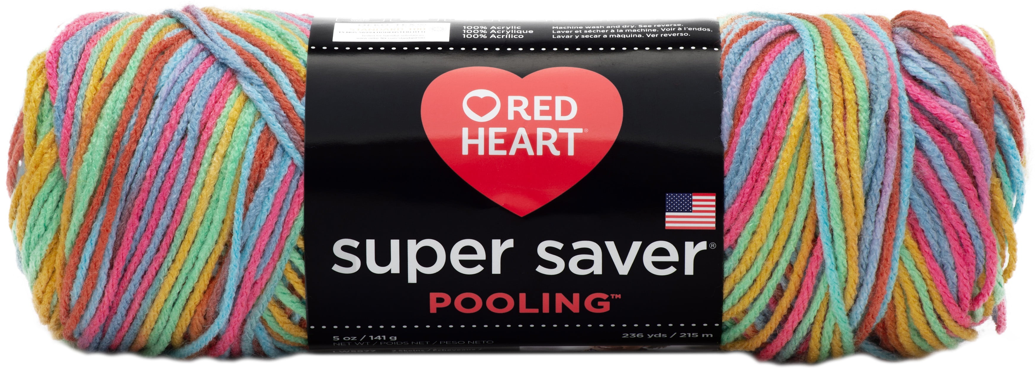 Red Heart Super Saver Papaya Yarn - 3 Pack of 141g/5oz - Acrylic - 4 Medium (Worsted) - 236 Yards - Knitting/Crochet