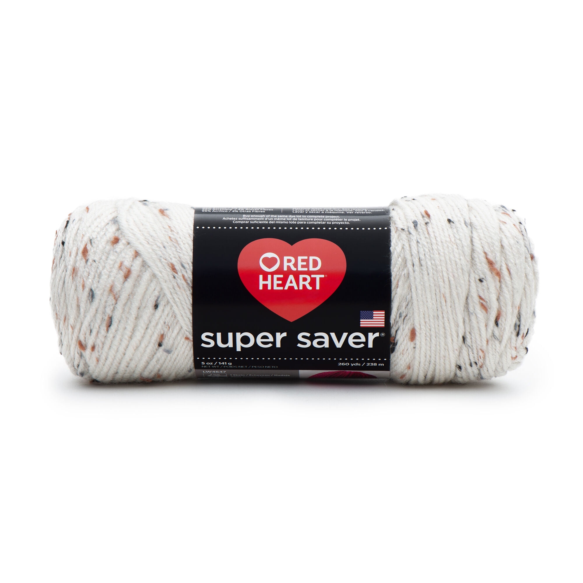 Best Two Skeins Off White Aran Red Heart Reflective Yarn for sale