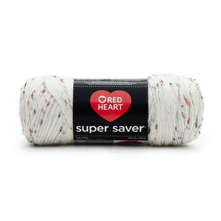 Red Heart® Super Saver™ #4 Worsted Acrylic Yarn, Aran fleck 5oz/142g 260yd
