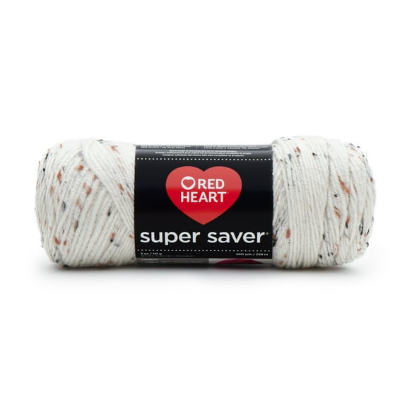 Red Heart® Super Saver™ #4 Worsted Acrylic Yarn, Aran fleck 5oz/142g 260yd