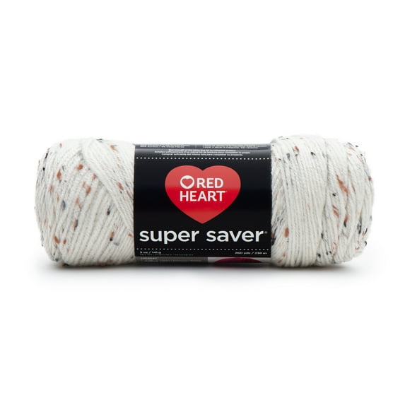 Red Heart® Super Saver™ #4 Worsted Acrylic Yarn, Aran fleck 5oz/142g 260yd
