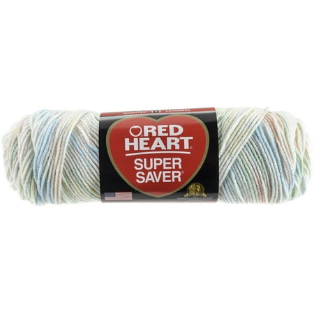Red Heart Super Saver Yarn, Baby print