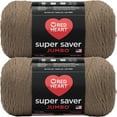 thumbnail image 1 of Red Heart Super Saver Yarn-Cafe Latte, Multipack Of 2, 1 of 3