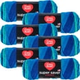 thumbnail image 1 of Red Heart Super Saver Yarn-Cool Stripe, Multipack Of 6, 1 of 2