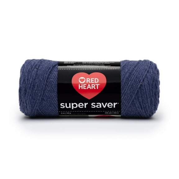 Red Heart® Super Saver™ #4 Worsted Acrylic Yarn, Denim 5oz/142g 260yd