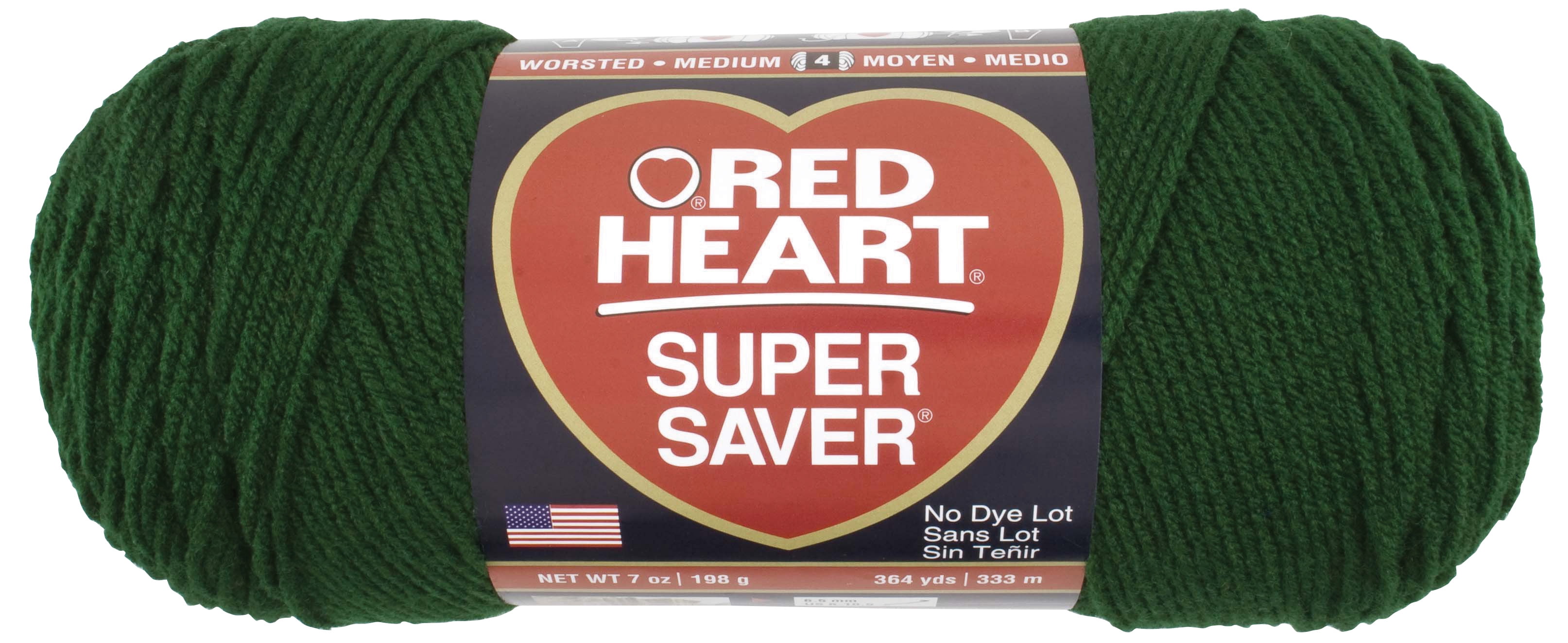 3) Red Heart Super Saver Yarn 8oz Spring Green 367 Green Virgin Acrylic  Yarn