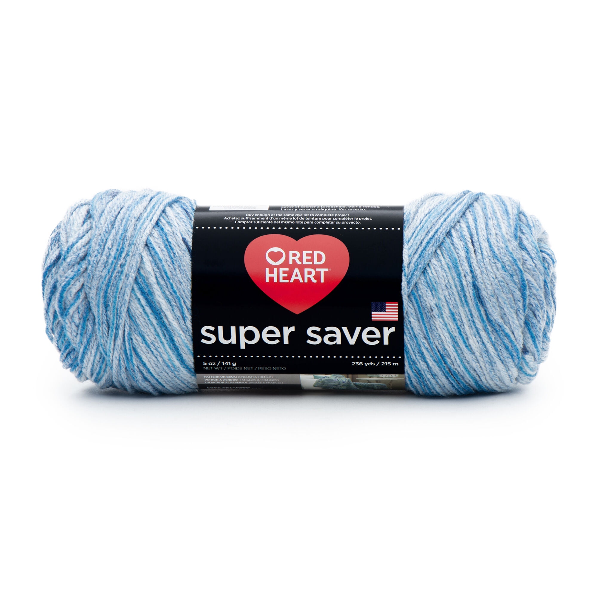 Red Heart Super Saver Yarn, Lapis, 5oz(141g), Medium, Acrylic 