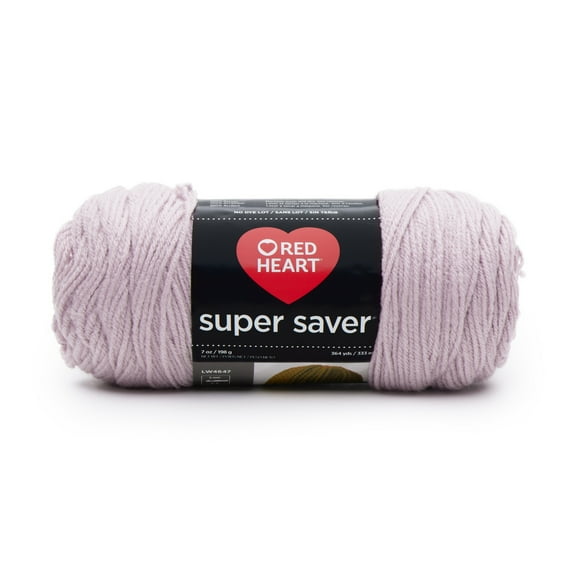 Red Heart® Super Saver™ #4 Worsted Acrylic Yarn, Paleplum 7oz/198g 364yd