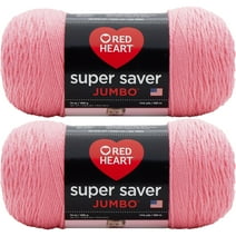 Red Heart Super Saver Yarn-Perfect Pink, Multipack Of 2