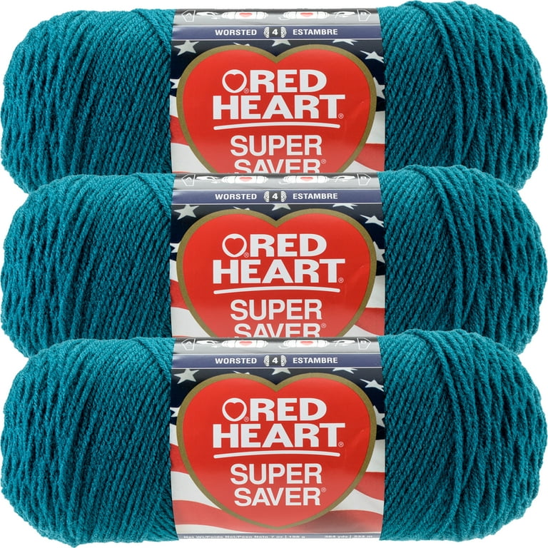 3 Pack Red Heart Unforgettable Yarn-Tealberry E793-3952 - GettyCrafts