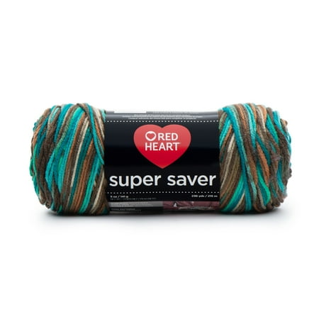 Red Heart® Super Saver™ #4 Worsted Acrylic Yarn, Reef 5oz/142g 236yd