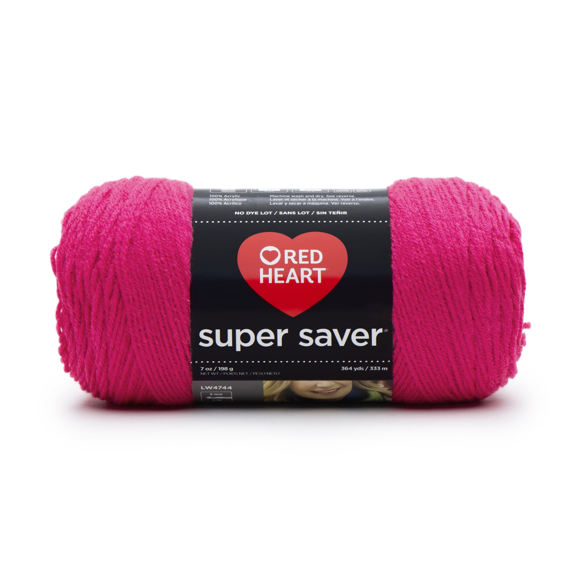 Red Heart, Super Saver‚Ñ¢ Worsted Acrylic Yarn, #4, Shockingpink